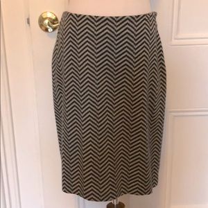 INC International Concepts Gray Herringbone Skirt